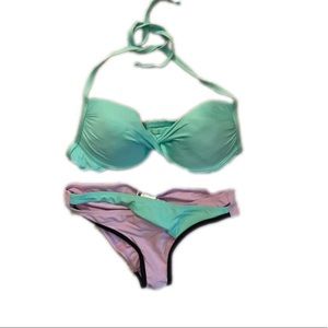 NWT bikini size small.  Teal and purple!